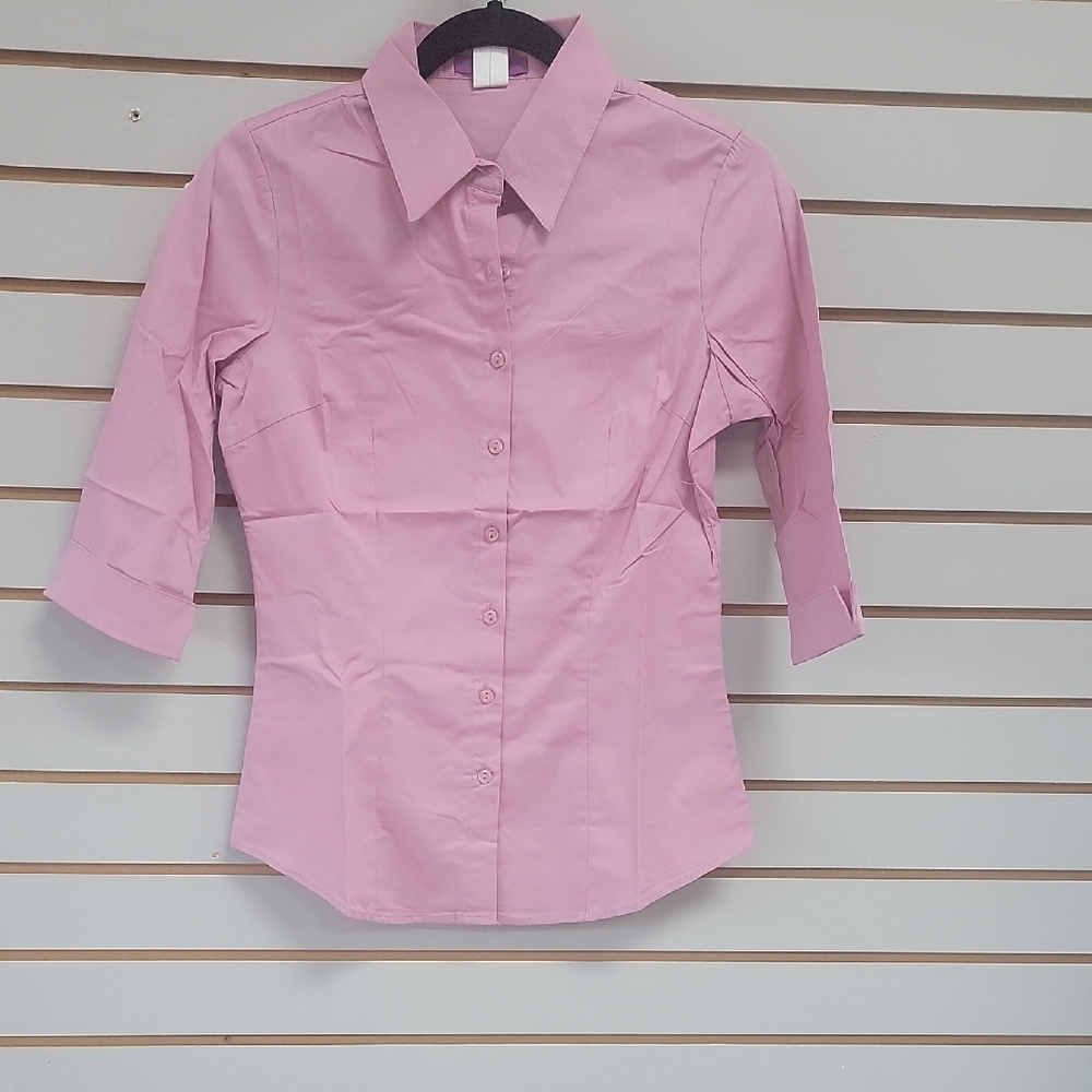 Classic Pink Women's Button-Down Shirt